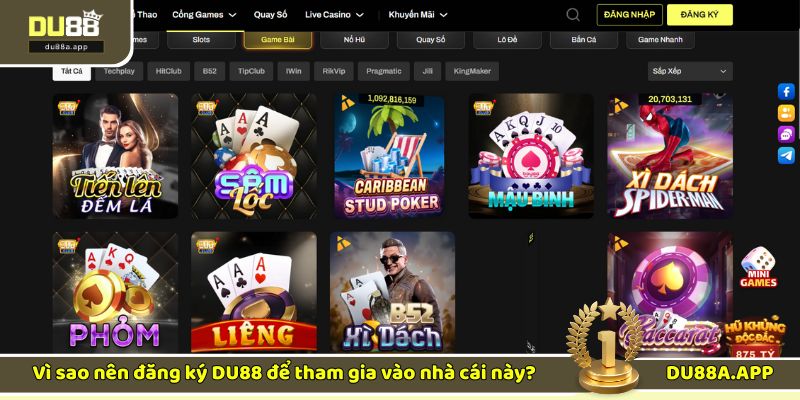 Đăng ký DU88: Các bước chi tiết để tạo tài khoản game 3 Người chơi đăng ký DU88 để trải nghiệm game hot nhất thị trường